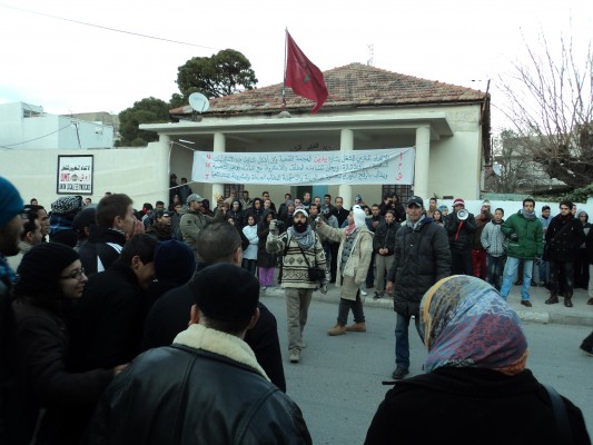 قافلة من الدارالبيضاء ووقفة تضامنية مع ساكنة تازة الصامدة