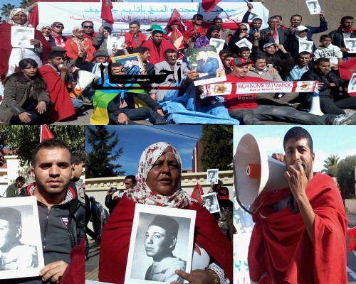 وجدة : هيئات المجتمع المدني الجرسيفي تحتج أمام القنصلية الجزائرية .