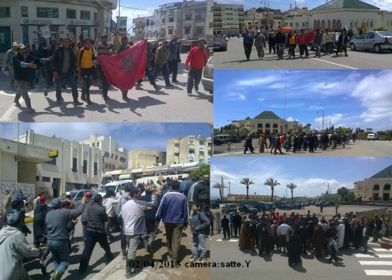 تاونات: مسيرة على الأقدام لساكنة دواوير من جماعة عين عائشة الى مقر العمالة للمطالبة بفك العزلة