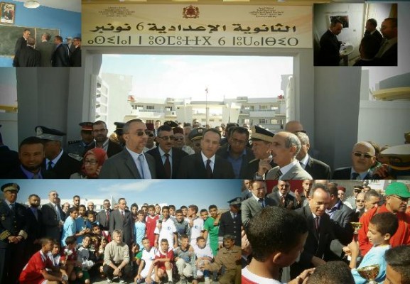 تازة: تدشين ثانوية 6نونبر و فريق الثانية4 يفوز بدوري المسيرة الخضراء