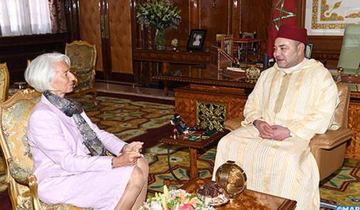 جلالة الملك يستقبل المديرة العامة لصندوق النقد الدولي