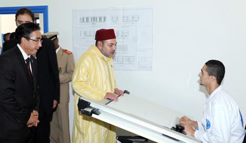 تيفلت: جلالة الملك يدشن مركز التكوين المهني بالمؤسسة السجنية